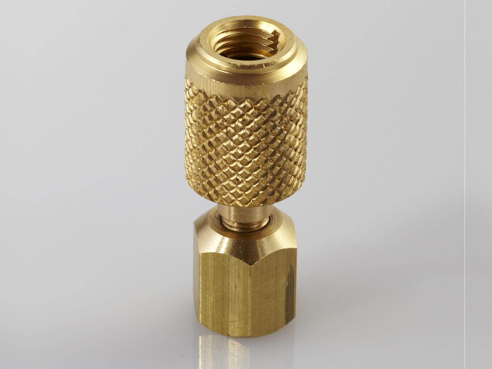 ABG18 CPS 1/4" SAE Female Anti Blow Back Hose End x 1/8" FPT Adapter ABG18 CPS 1/4" SAE Female Anti Blow Back Hose End x 1/8" FPT Adapter