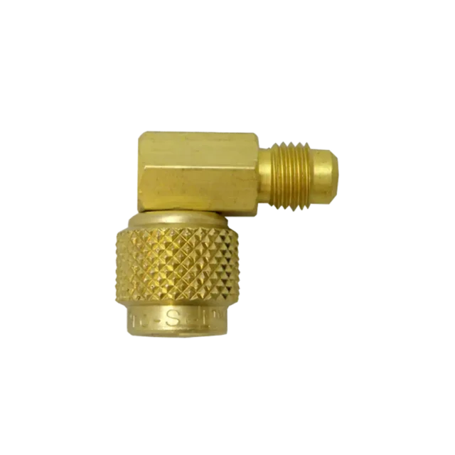 AD149C 1/4" Male Flare x 1/4" Female Flare 90º Swivel Access Adapter