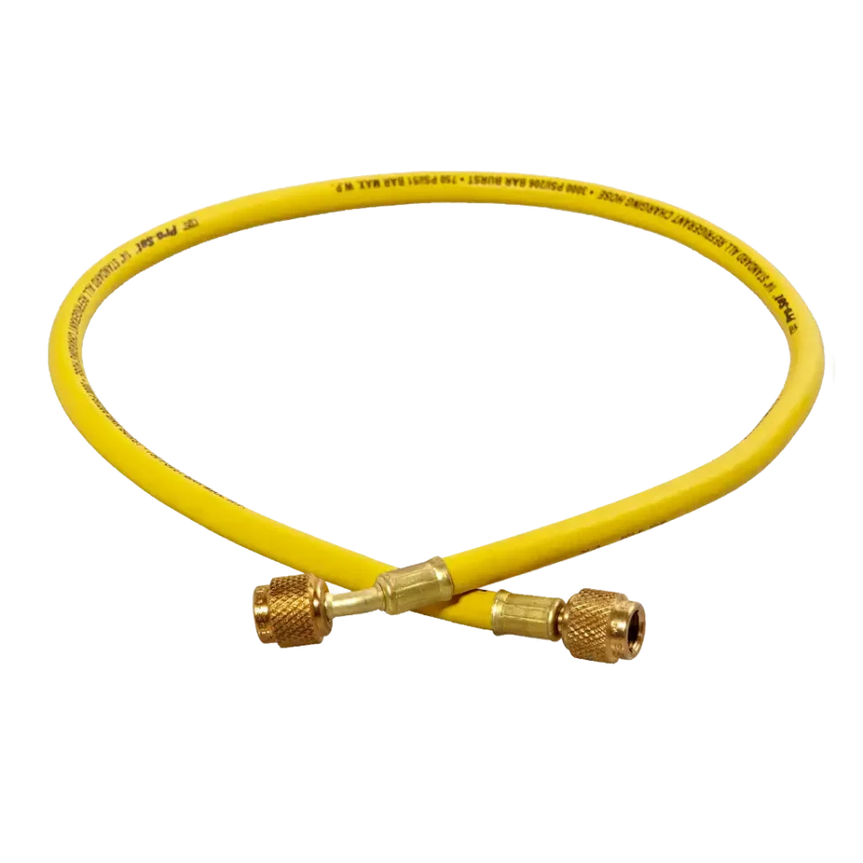 HS3Y 1/4" SAE x 90cm Refrigerant Charging Hose Yellow