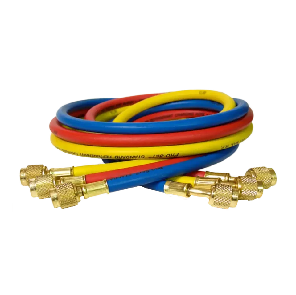 HS5 1/4" SAE x 150cm Refrigerant Charging Hoses 3pk