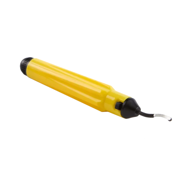 TLDB De-Burring Tool with plastic handle, removes burrs and defects of outer and inner hole surface edges.