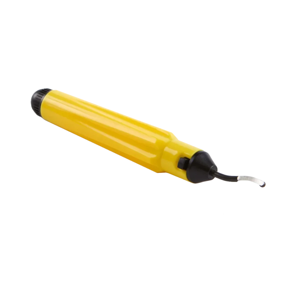 TLDB De-Burring Tool with plastic handle, removes burrs and defects of outer and inner hole surface edges.